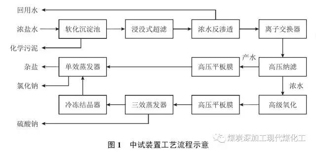 煤化工高盐废水分质盐零排放技术的运行效果研究