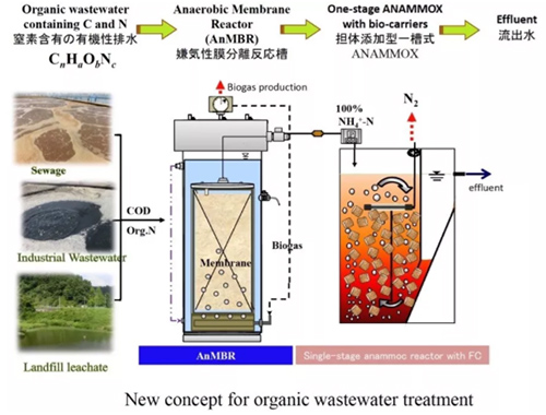日本污水处理新概念 基于厌氧MBR与厌氧氨氧化的低碳设计