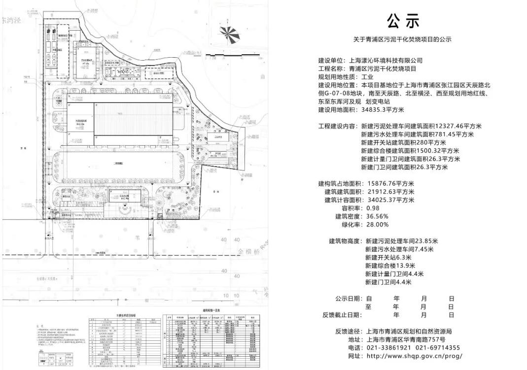 项目分享：上海市青浦区300吨/日污泥干化焚烧项目