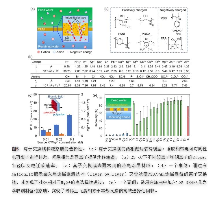 选择性膜用于水和废水处理-先进材料的作用