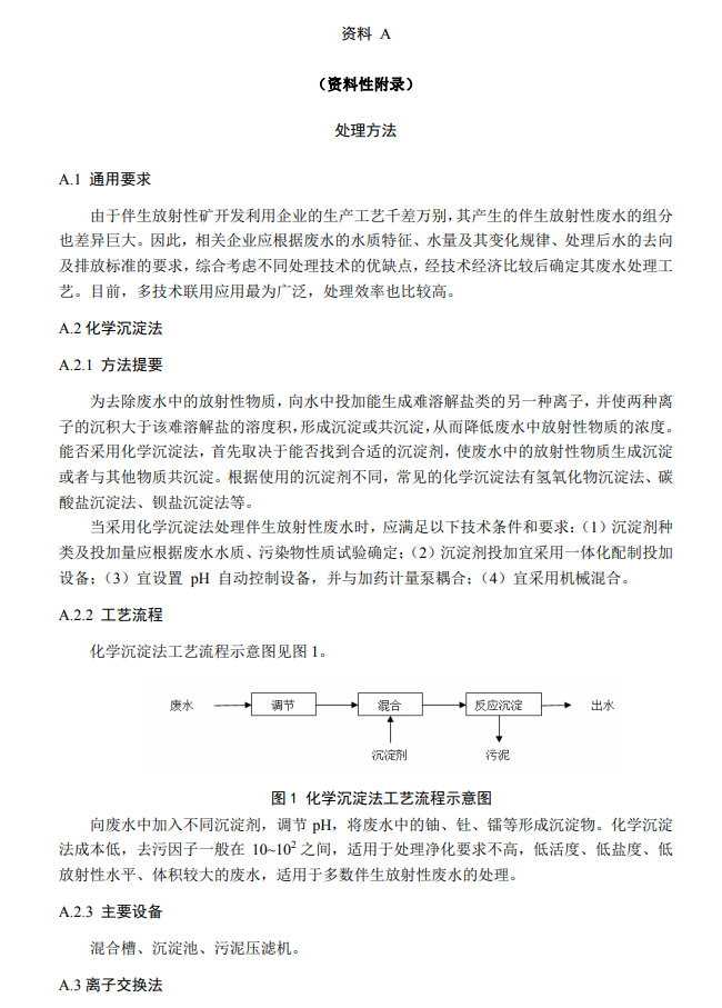 《伴生放射性废水处理与排放技术规范（征求意见稿）》公开征求意见