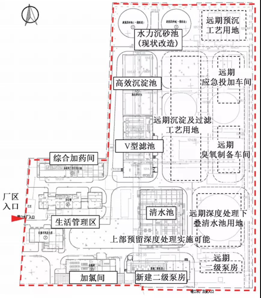 案例：高浊度原水给水厂节地设计