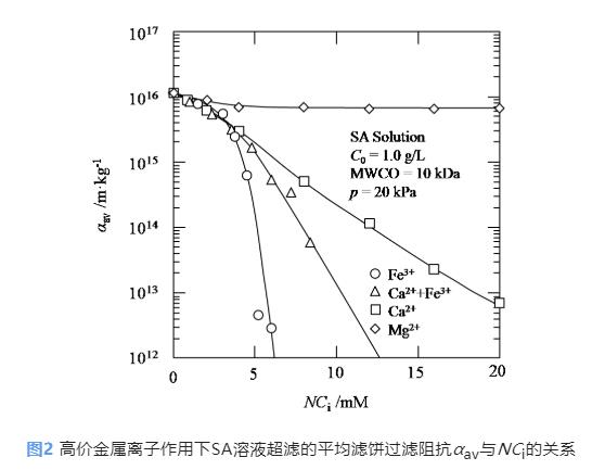 超滤回收藻酸盐：高价金属离子缓解膜污染与回收物特性