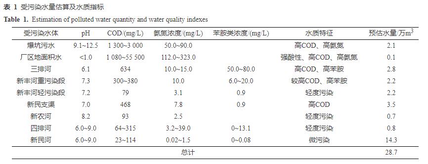 影响水化工园区爆炸事故爆坑污水应急处理技术研发与工程实践