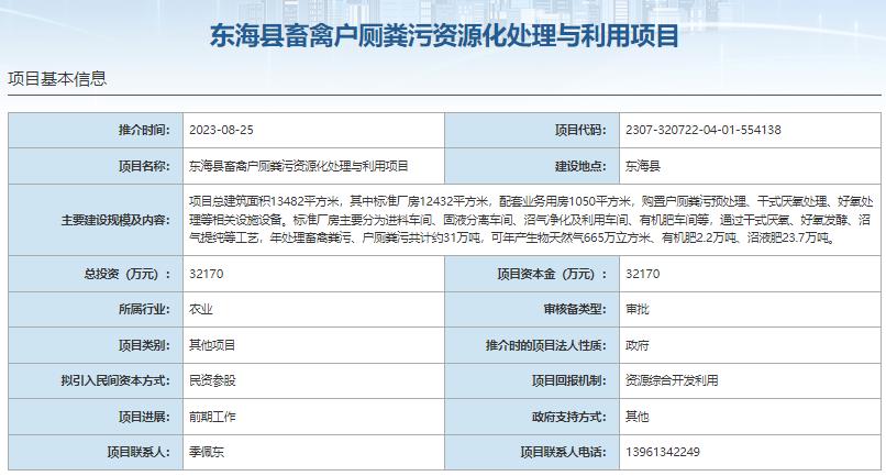 国家发展改革委集中推介污水处理项目汇总