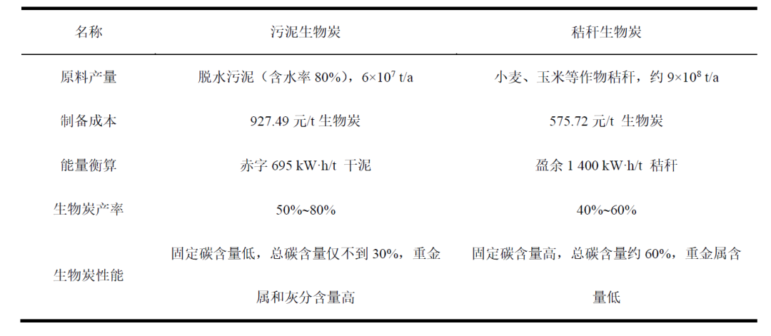 剩余污泥制取生物炭可行性分析与评价