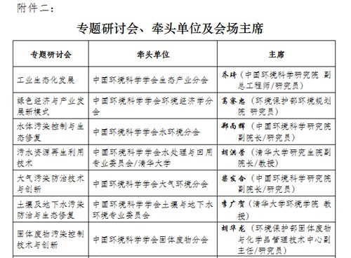 关于中国环境科学学会2016年学术年会征文与参会报名的通知