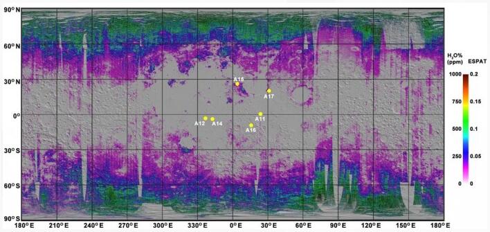 科学家绘制最清晰的月球水资源分布地图