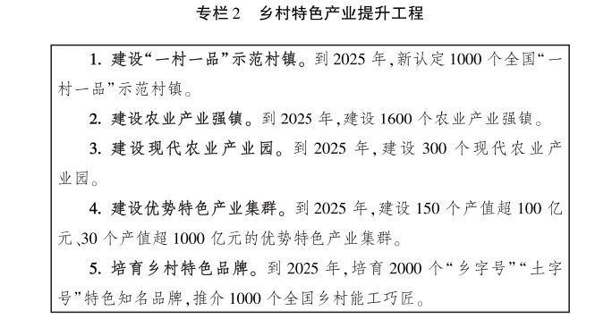 农业农村部印发《全国乡村产业发展规划（2020-2025年）》