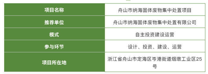 美欣达集团：舟山市纳海固体废物集中处置项目