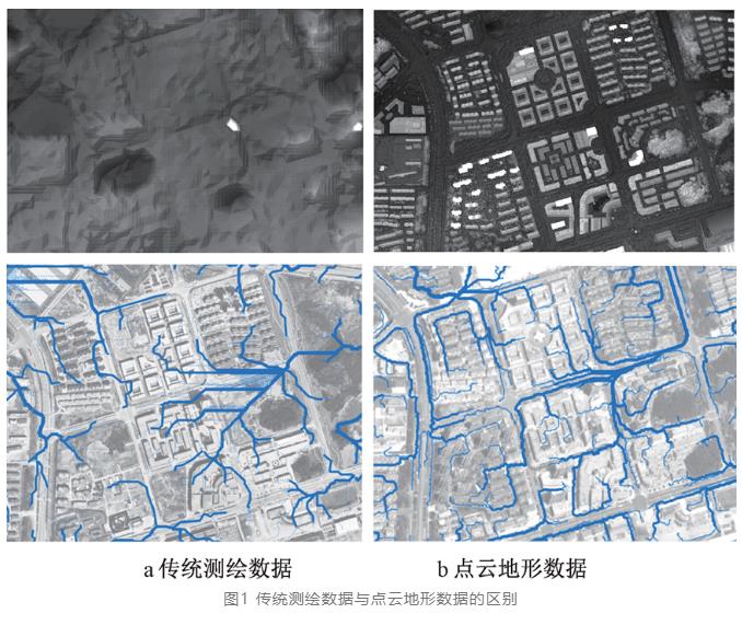 基于城市高精度点云地形数据的排水分区动态划定方法