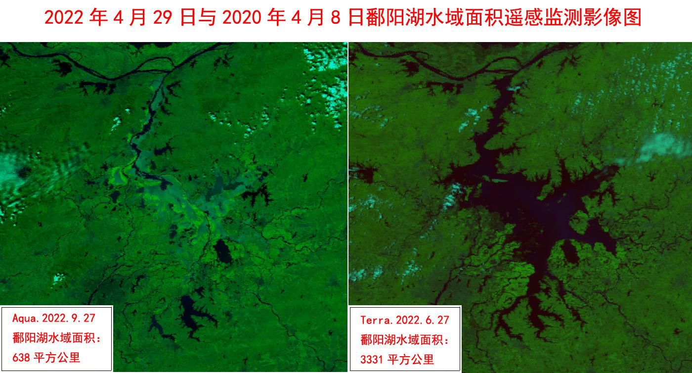 鄱阳湖水域面积降至638平方公里 为历史新低