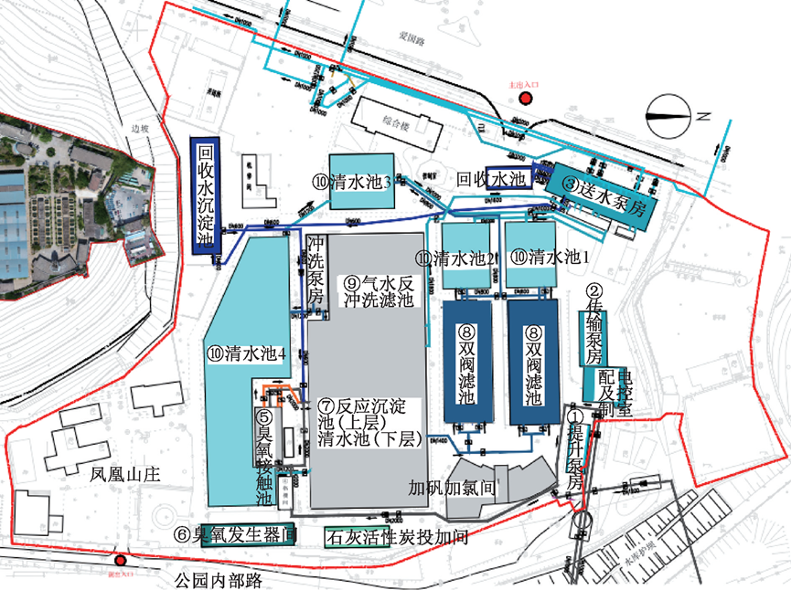 节约用地64% 老旧水厂不断水集约化改扩建