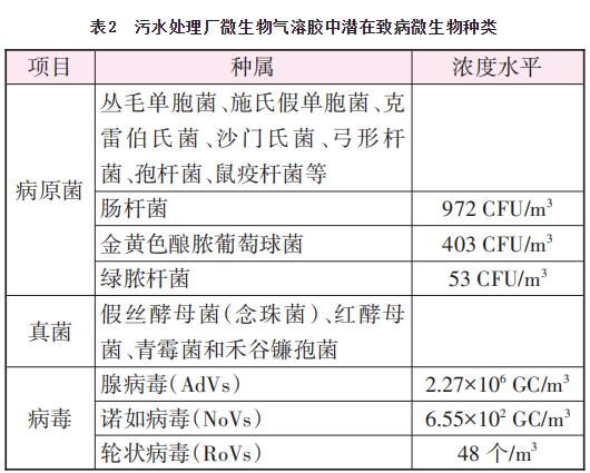 城市污水系统微生物气溶胶产生及其安全防控策略