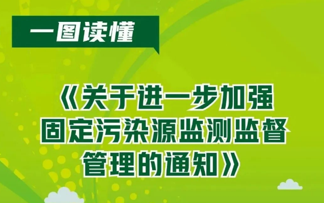 一图读懂 | 关于进一步加强固定污染源监测监督管理的通知