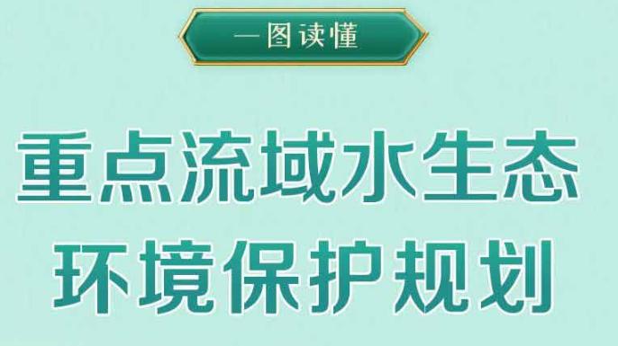 【图解】生态环境部等5部门联合印发《重点流域水生态环境保护规划》