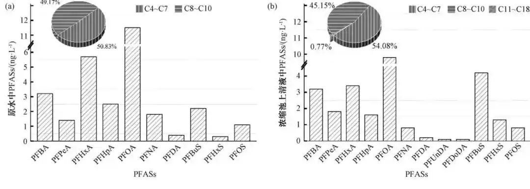 水厂尾水处理系统浓缩池上清液回用对PFASs的富集
