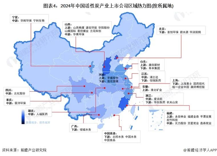 活性炭行业产业链全景梳理及区域热力地图