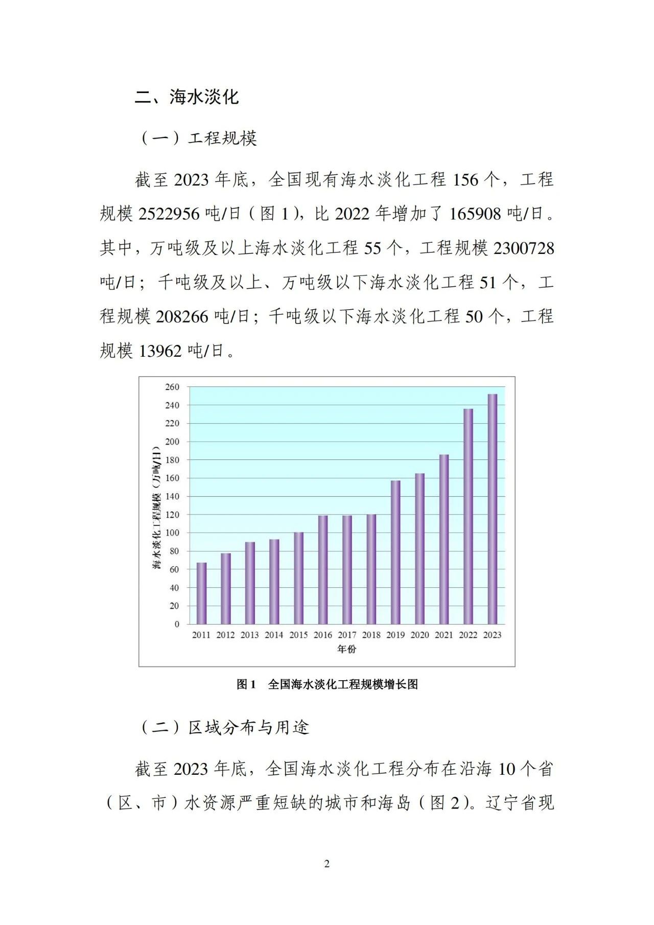 《2023年全国海水利用报告》发布（附全文）