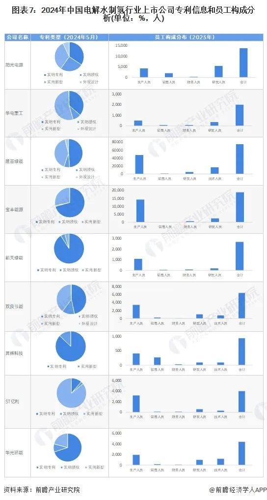 2024年中国电解水制氢行业上市公司全方位对比