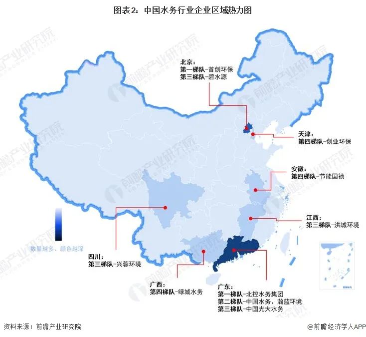 洞察2024：中国水务行业竞争格局及市场份额