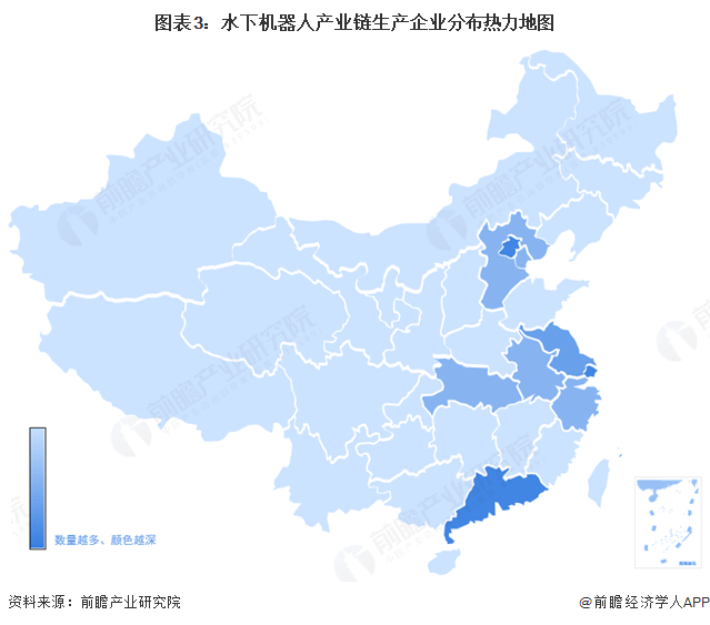 干货！水下机器人产业链全景梳理及区域热力地图
