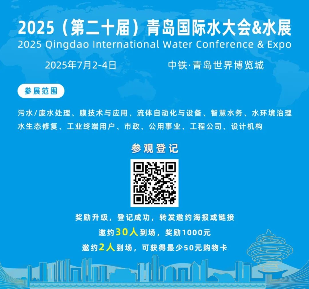 最终日程一览！2025（第二十届）青岛国际水大会&水展诚邀您参会观展